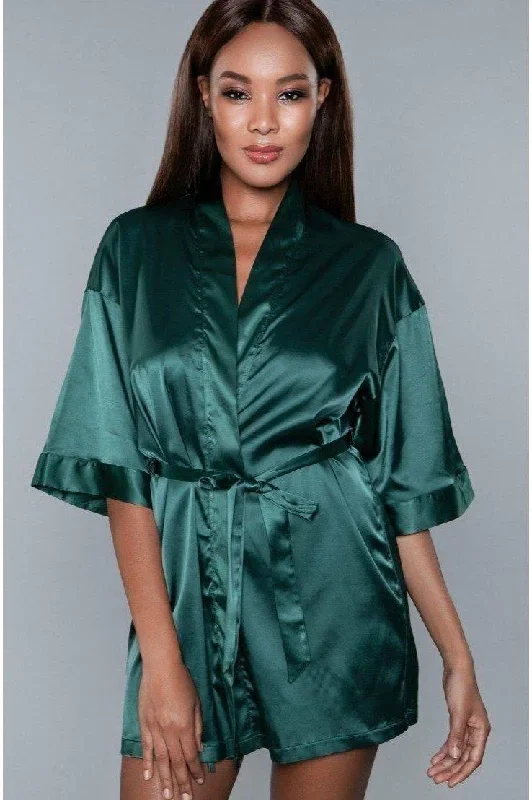 Short Satin Robe