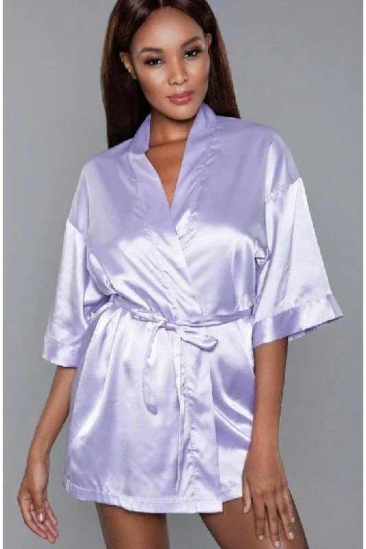 Short Satin Robe