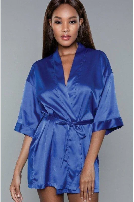 Short Satin Robe