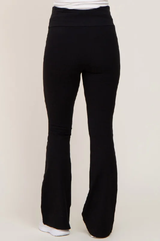 black-flared-maternity-leggings