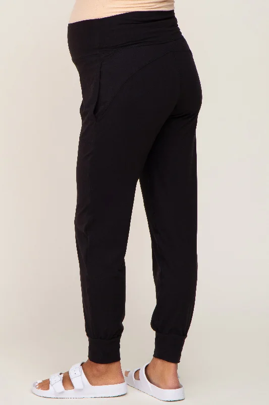 black-soft-maternity-joggers