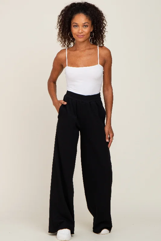 black-wide-leg-fray-hem-maternity-sweatpants