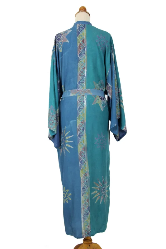 novica-womens-floral-teal-batik-lightweight-robe