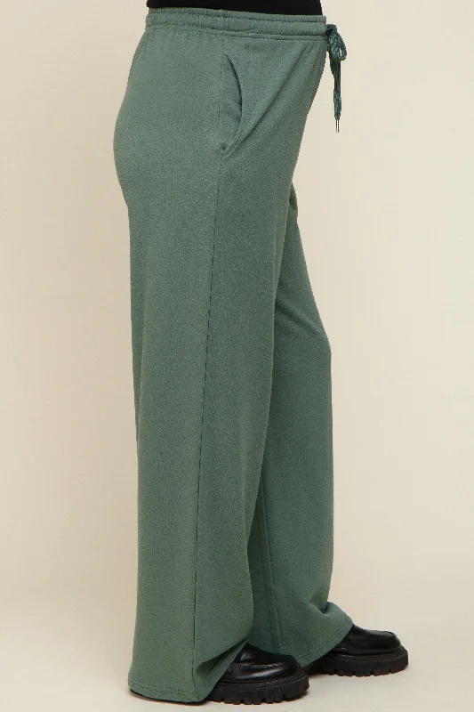 olive-wide-leg-maternity-joggers