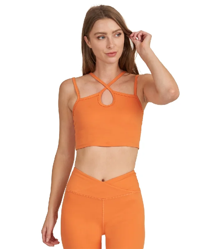 Thrive Societe T-Strappy Keyhole Bra Dusty Orange