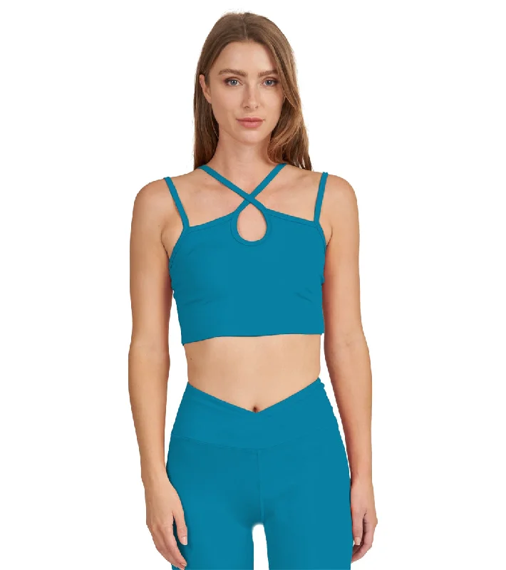 Thrive Societe T-Strappy Keyhole Bra Harbour Blue