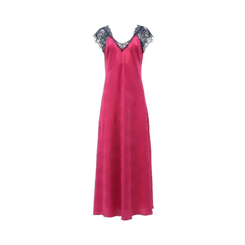 Lea Women's Satin Long Nightdress