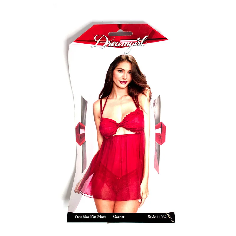 Dreamgirl Babydoll Garnet One Size