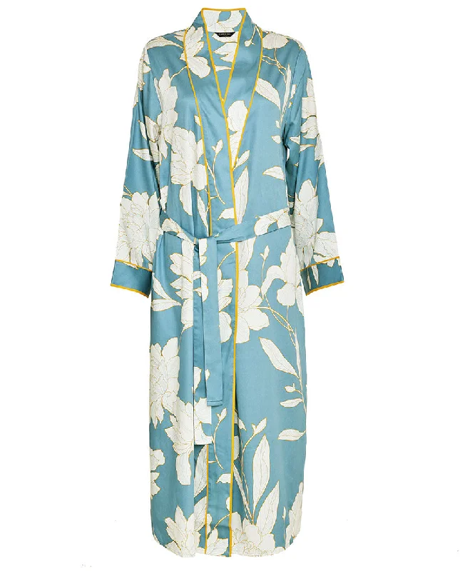 Greenwich Floral Print Long Dressing Gown