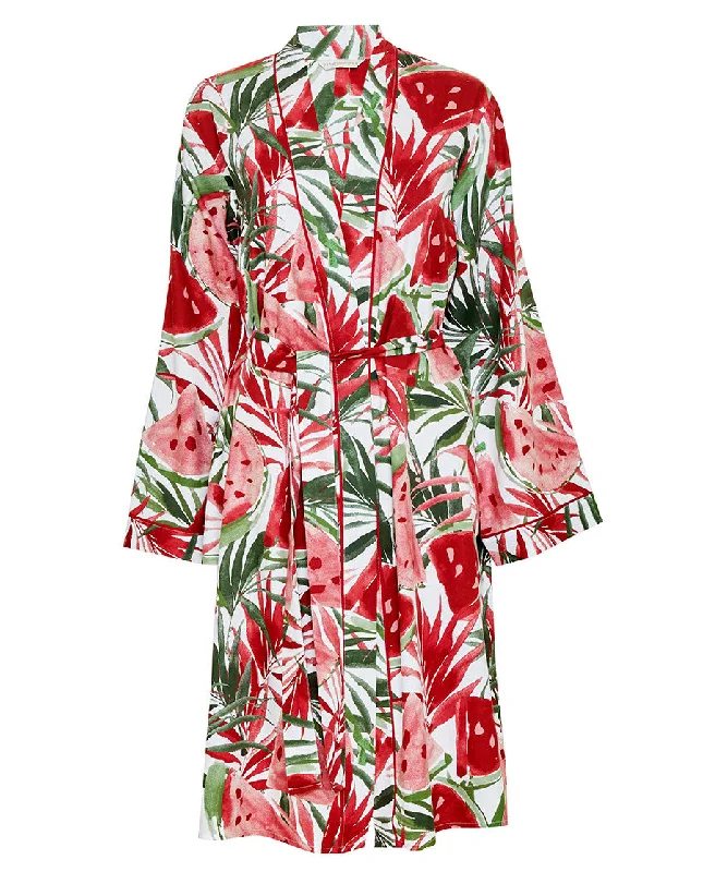 Mel Watermelon Print Short Dressing Gown