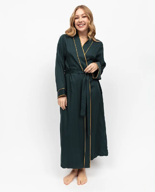 Pimlico Emerald green Long Dressing Gown