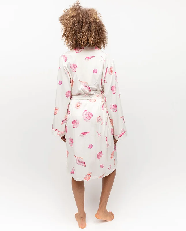 Shelly Shell Printed Jersey Short Dressing Gown