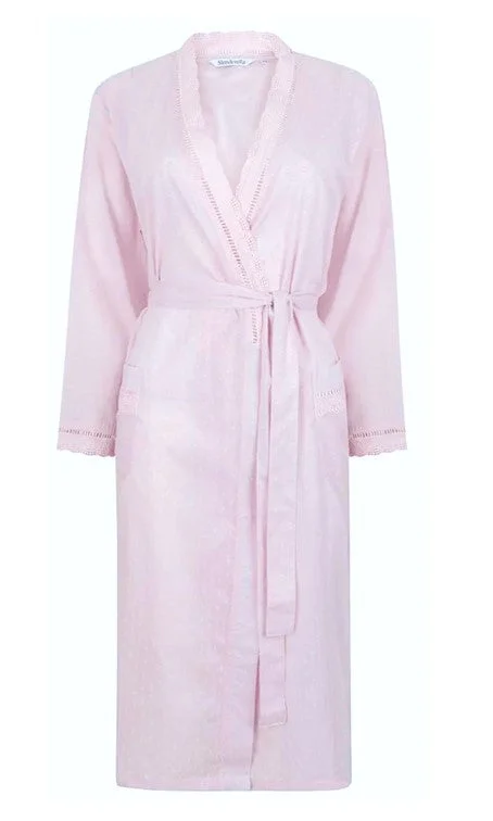 Slenderella Cotton Lilac Dressing Gown