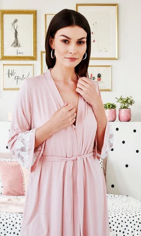 Vanilla Nightwear Dusky Pink Robe