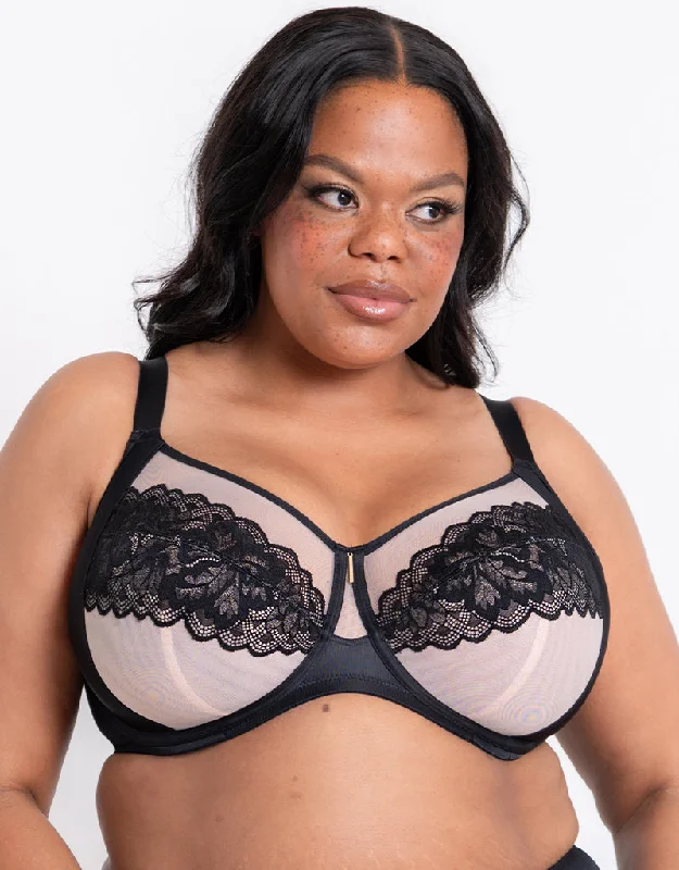 Adella Athena Amore Full Cup Side Support Bra Blush/Black