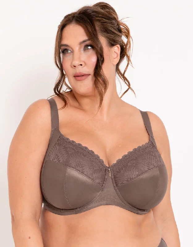 Adella Athena Full Cup Side Support Bra Taupe