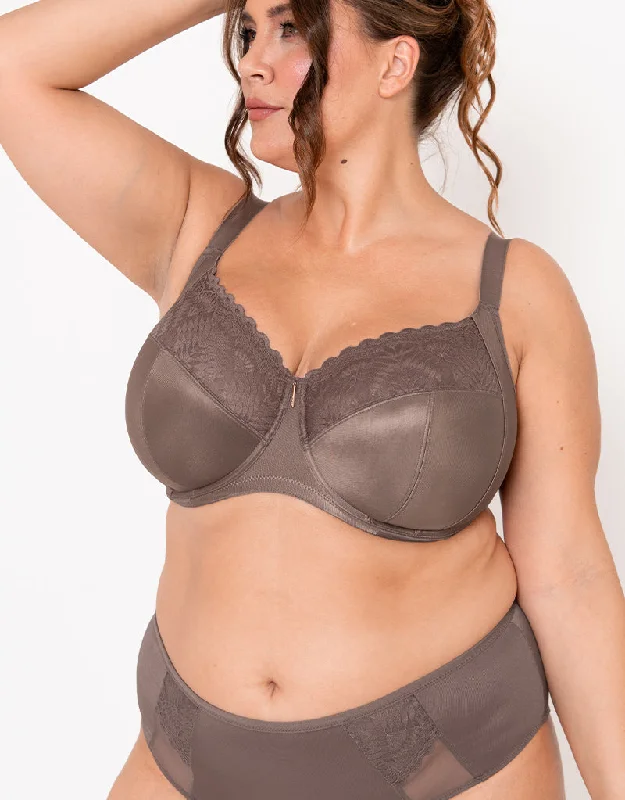 Adella Athena Full Cup Side Support Bra Taupe