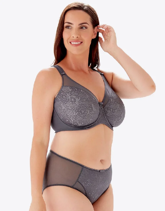 Berlei Beauty Minimiser Bra Dark Grey