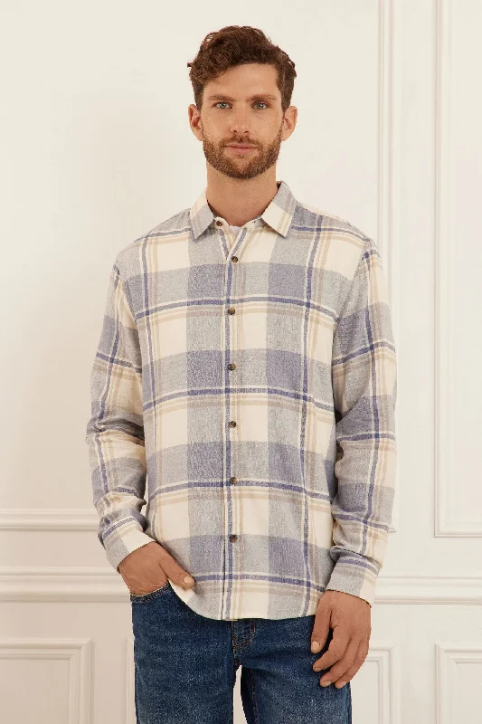 Chemise à carreaux en flanelle - Homme