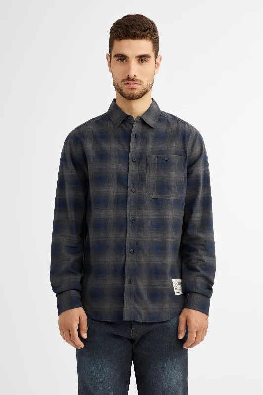 Chemise à carreaux en flanelle - Homme