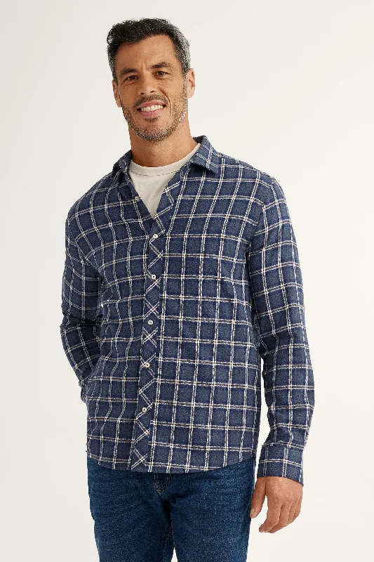 Chemise à carreaux en flanelle - Homme