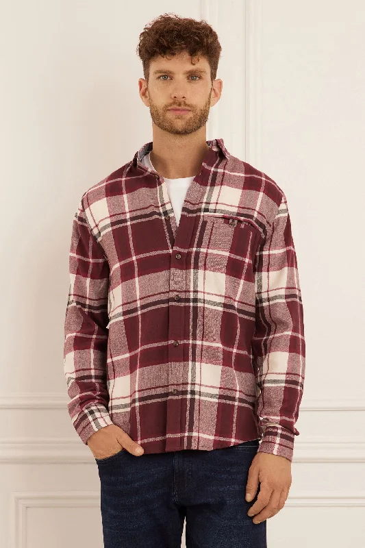 Chemise à carreaux en flanelle - Homme