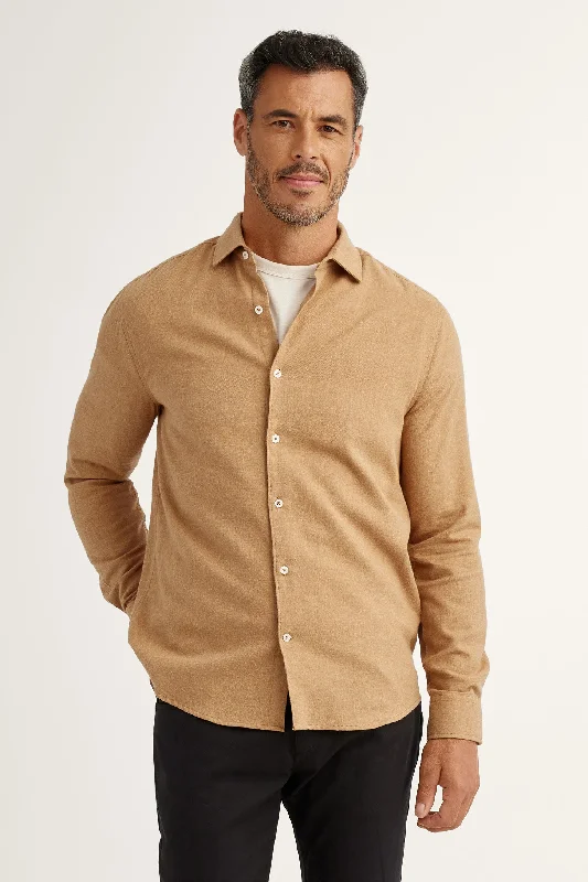 Chemise coupe régulière en flanelle - Homme