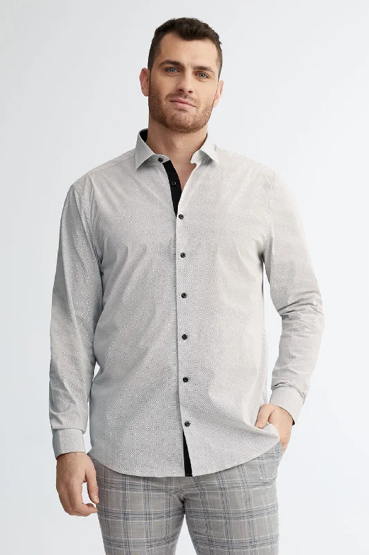 Chemise habillée coupe ajustée en coton - Homme