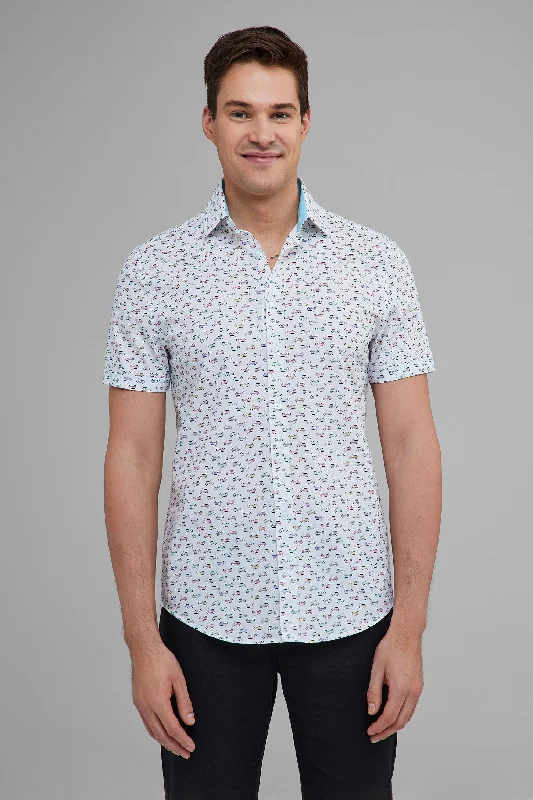 Chemise manches courtes en coton - Homme