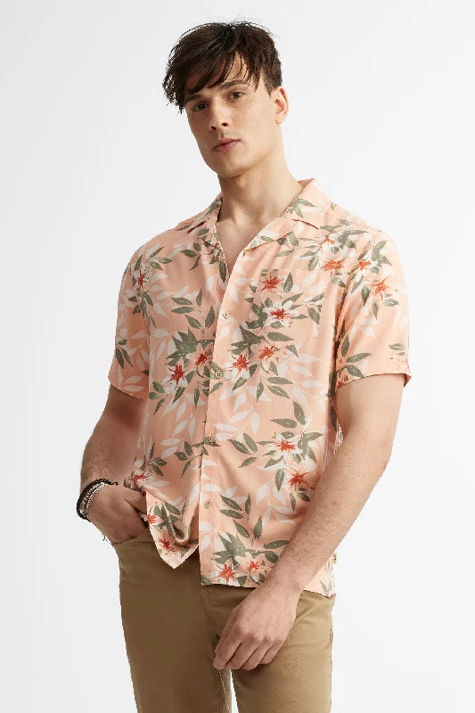 Chemise manches courtes imprimé floral - Homme