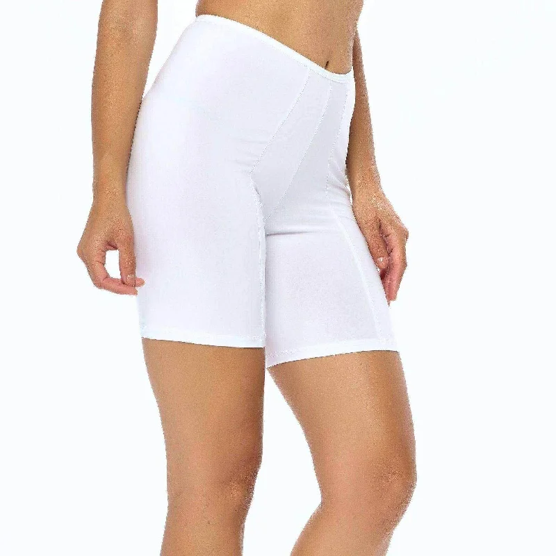 Classic Moisture Wicking Slip Short 6"" | White