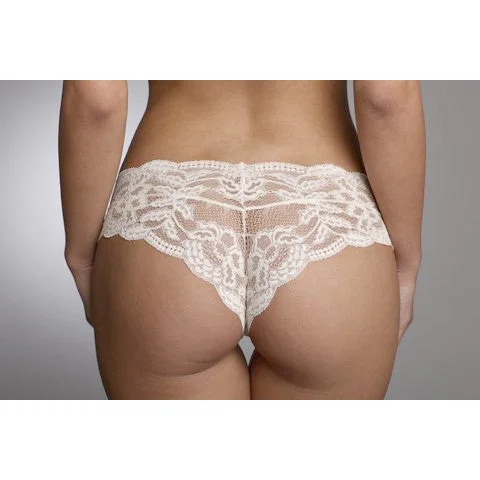 Clo: Fortuna Lace Cheeky Boyshort - Ivory