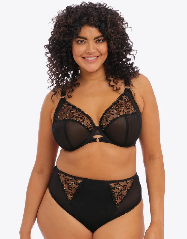 Elomi Namrah Bandless Plunge Bra Black