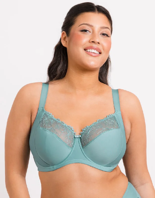 Flirtelle Emilie Full Cup Side Support Bra Mineral Blue