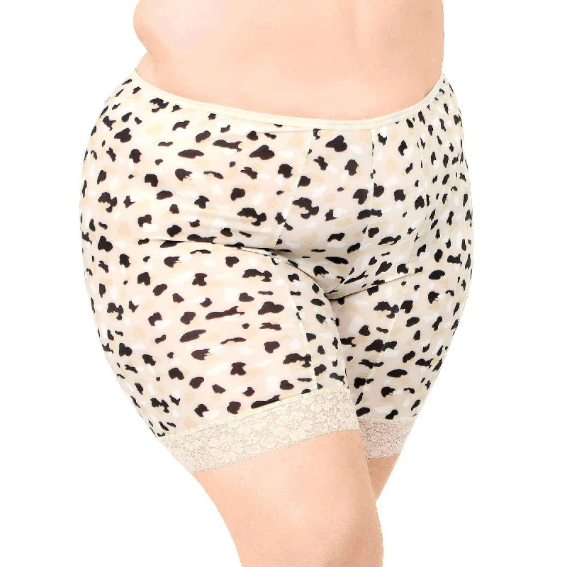 Fusion Moisture Wicking Anti Chafing Shortlette Slipshort 7"" | Leopard