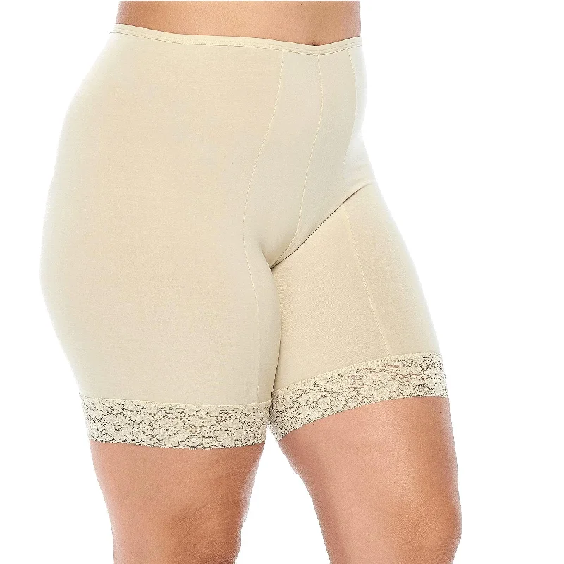 Fusion Moisture Wicking Anti Chafing Shortlette Slipshort 7"" | Light Beige