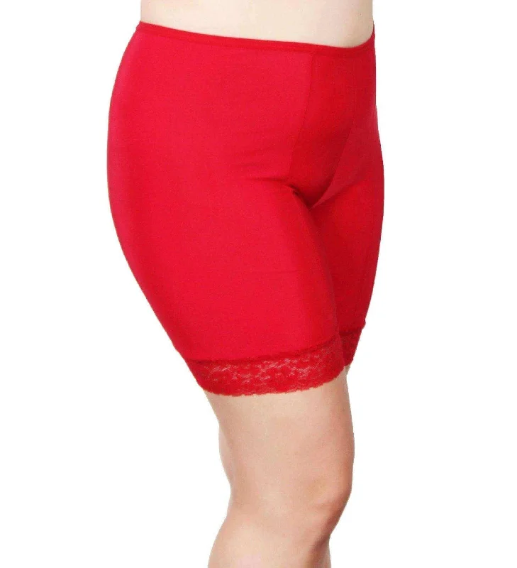 Fusion Moisture Wicking Anti Chafing Shortlette Slipshort 7"" | Red