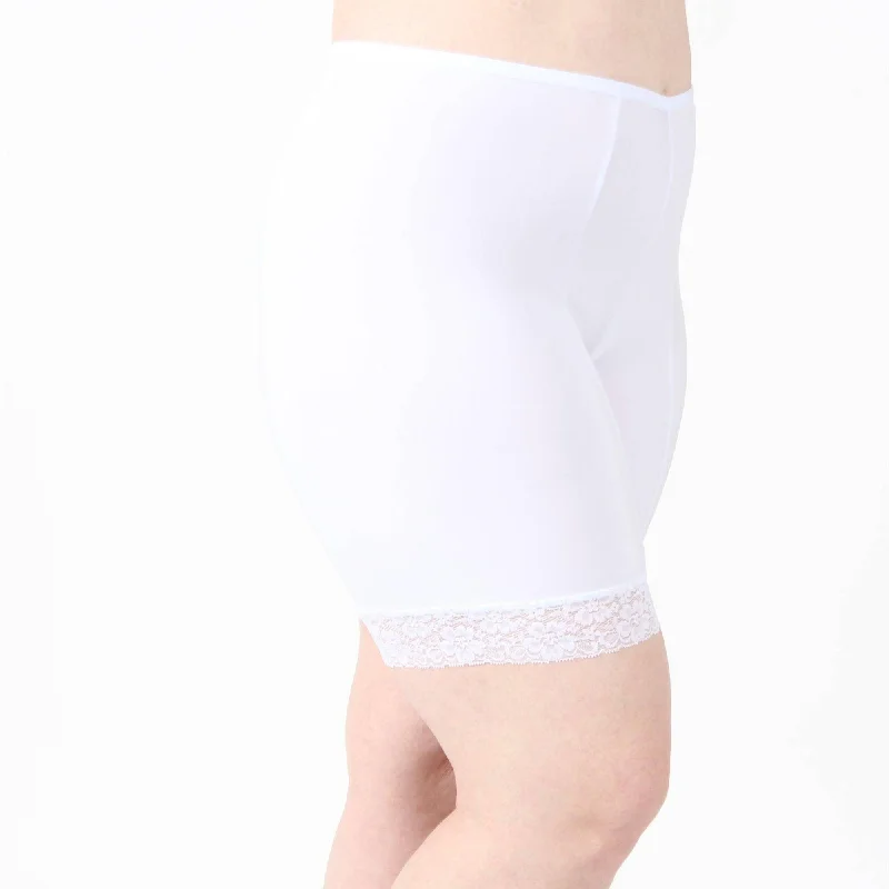 Fusion Moisture Wicking Anti Chafing Shortlette Slipshort 7"" | White