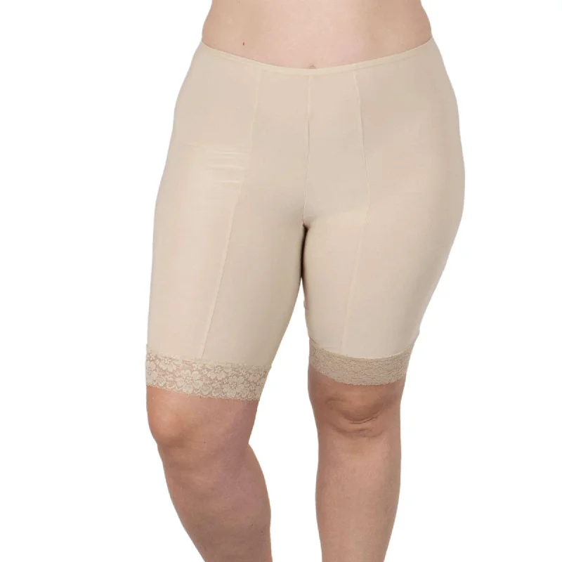 Fusion Moisture Wicking Anti Chafing Shortlette Slipshort 9"" | Beige