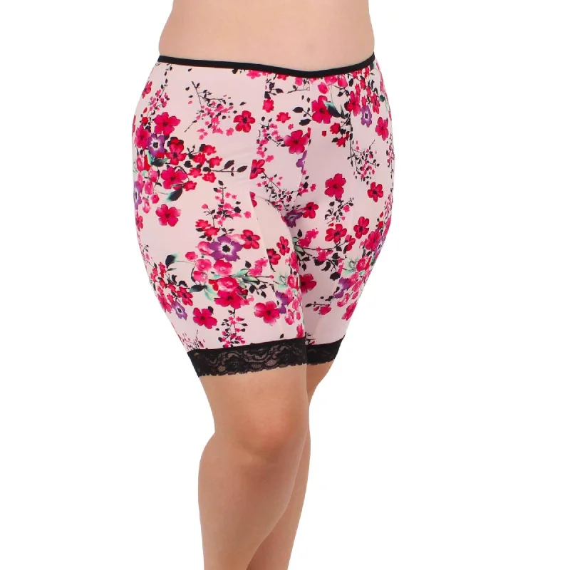 Fusion Moisture Wicking Anti Chafing Shortlette Slipshort 9"" | Floral