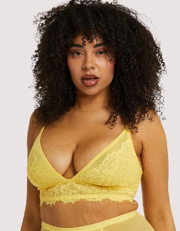 Gabi Fresh x Playful Promises Bella Lace Balconette Bra Lemon