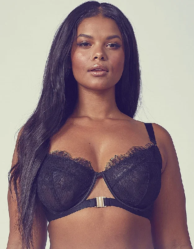 Gabi Fresh x Playful Promises Fernanda Balconette Lace Bra Black