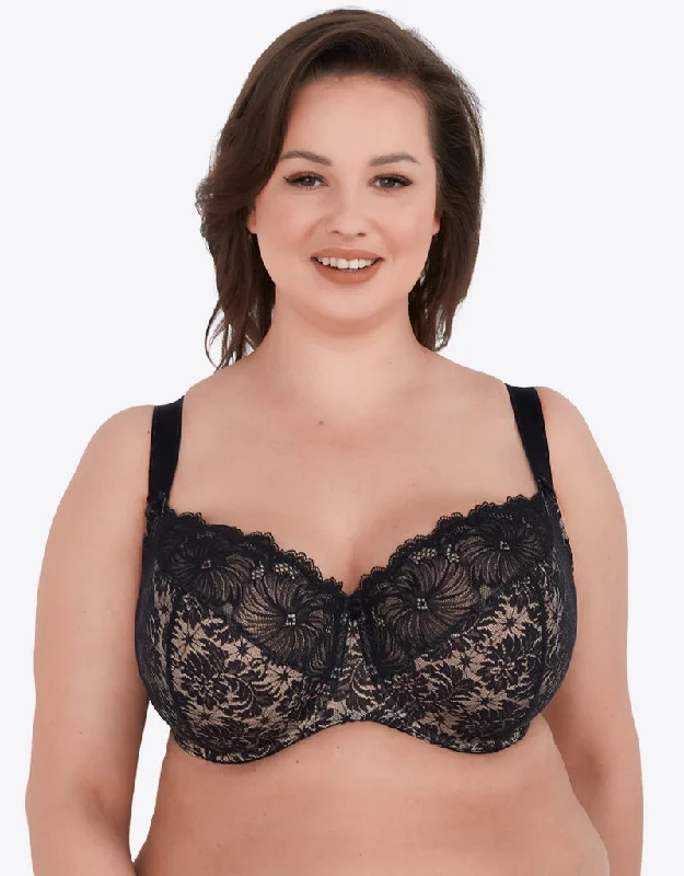 Gaia Chantal Full Cup Bra Black