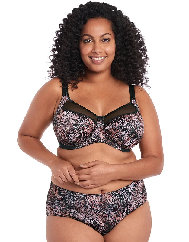 Goddess Kayla Balconette Bra Black/Brown