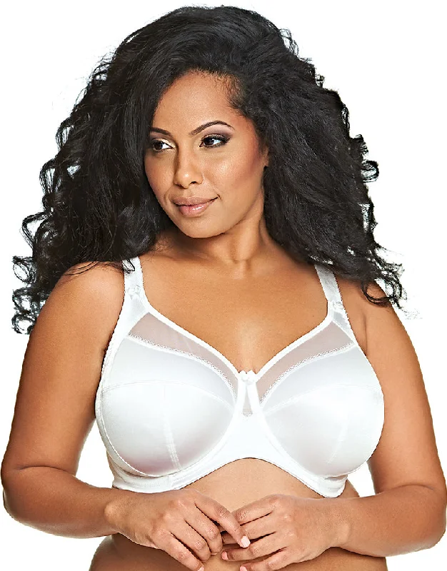 Goddess Keira Balconette Bra White