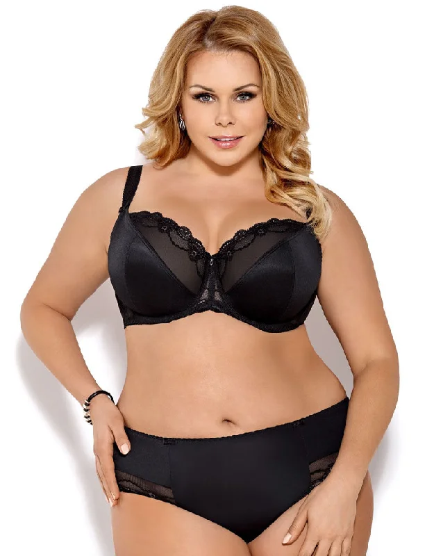 Gorsenia Adele Balconette Bra Black