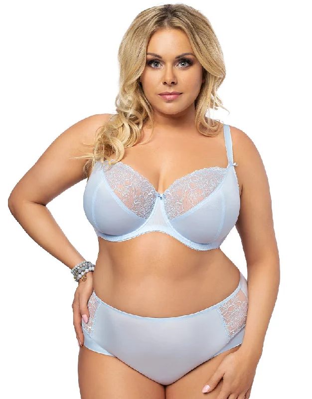 Gorsenia Aqua Sky Balconette Bra Blue