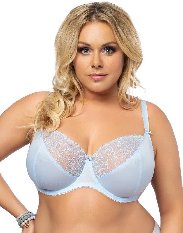 Gorsenia Aqua Sky Balconette Bra Blue