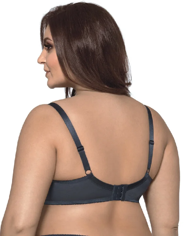 Gorsenia Dorothy Balconette Bra Graphite Grey