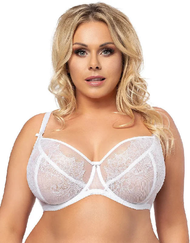 Gorsenia White Lilly Balconette Bra White